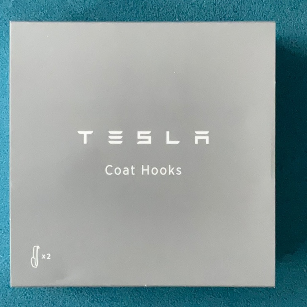 Tesla Coat Hooks For Models S or X New In Box
